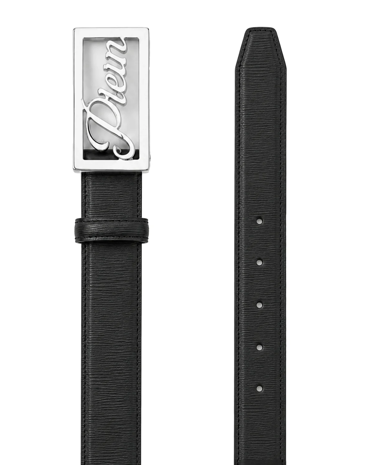 Saffiano Leather Belt, цвет: Черный