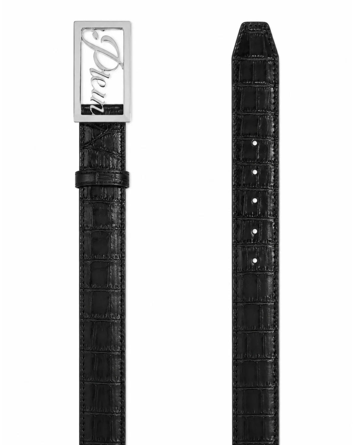 Saffiano Leather Belt Cocco, цвет: Черный