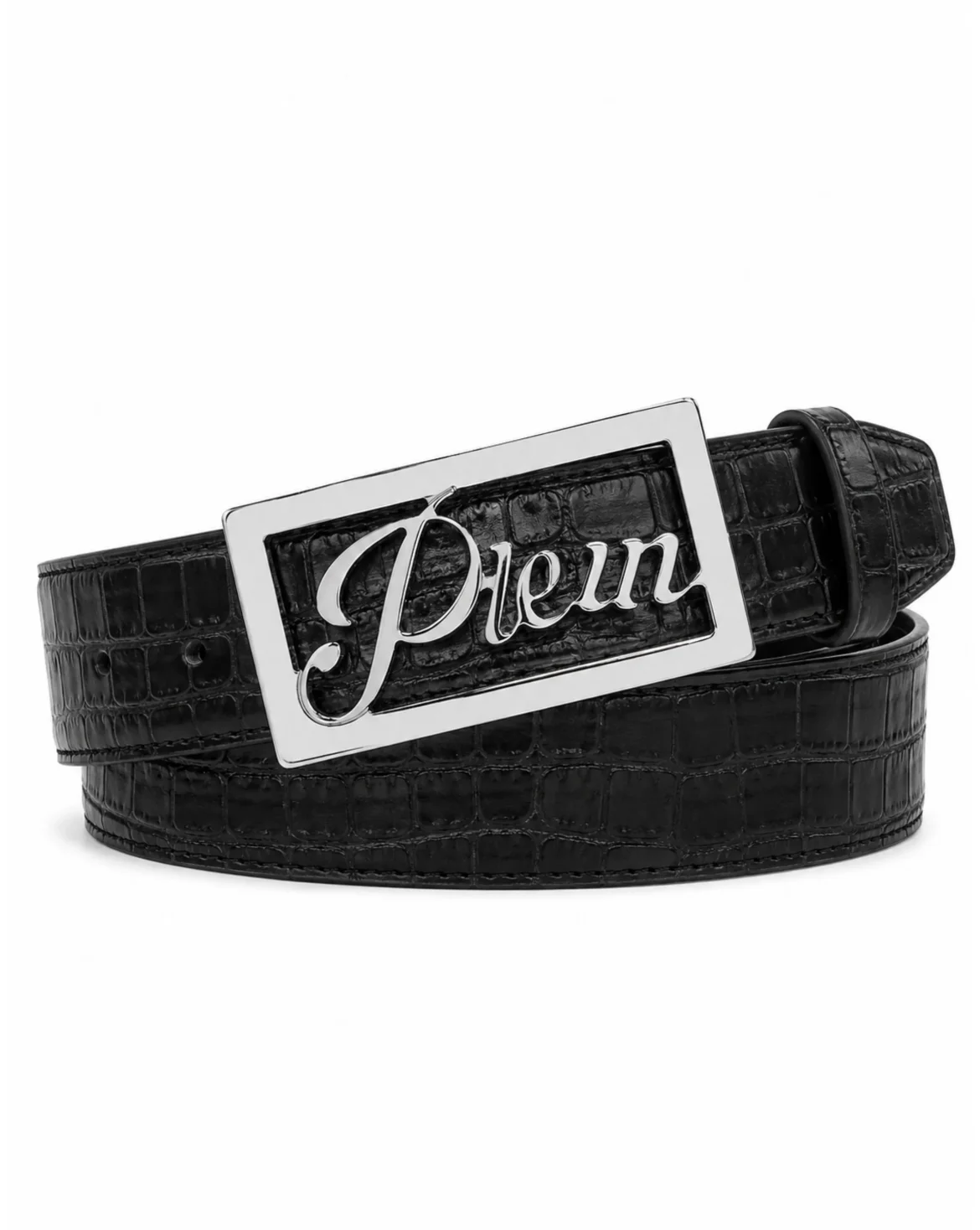 Saffiano Leather Belt Cocco, цвет: Черный