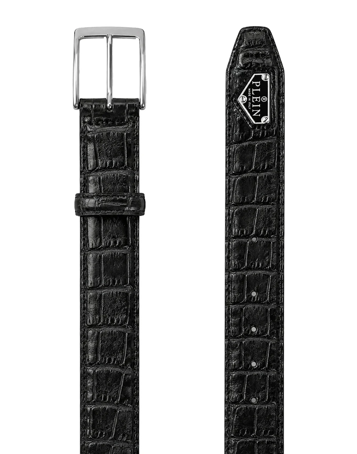 Leather Belt Triangle Cocco, цвет: Черный