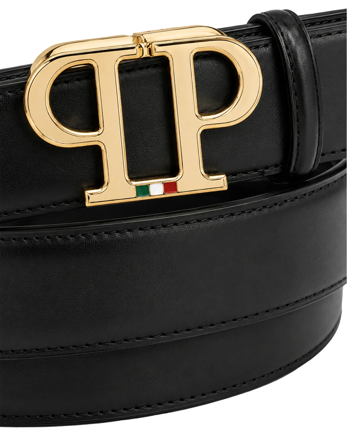 Leather Belt PP, цвет: Черный