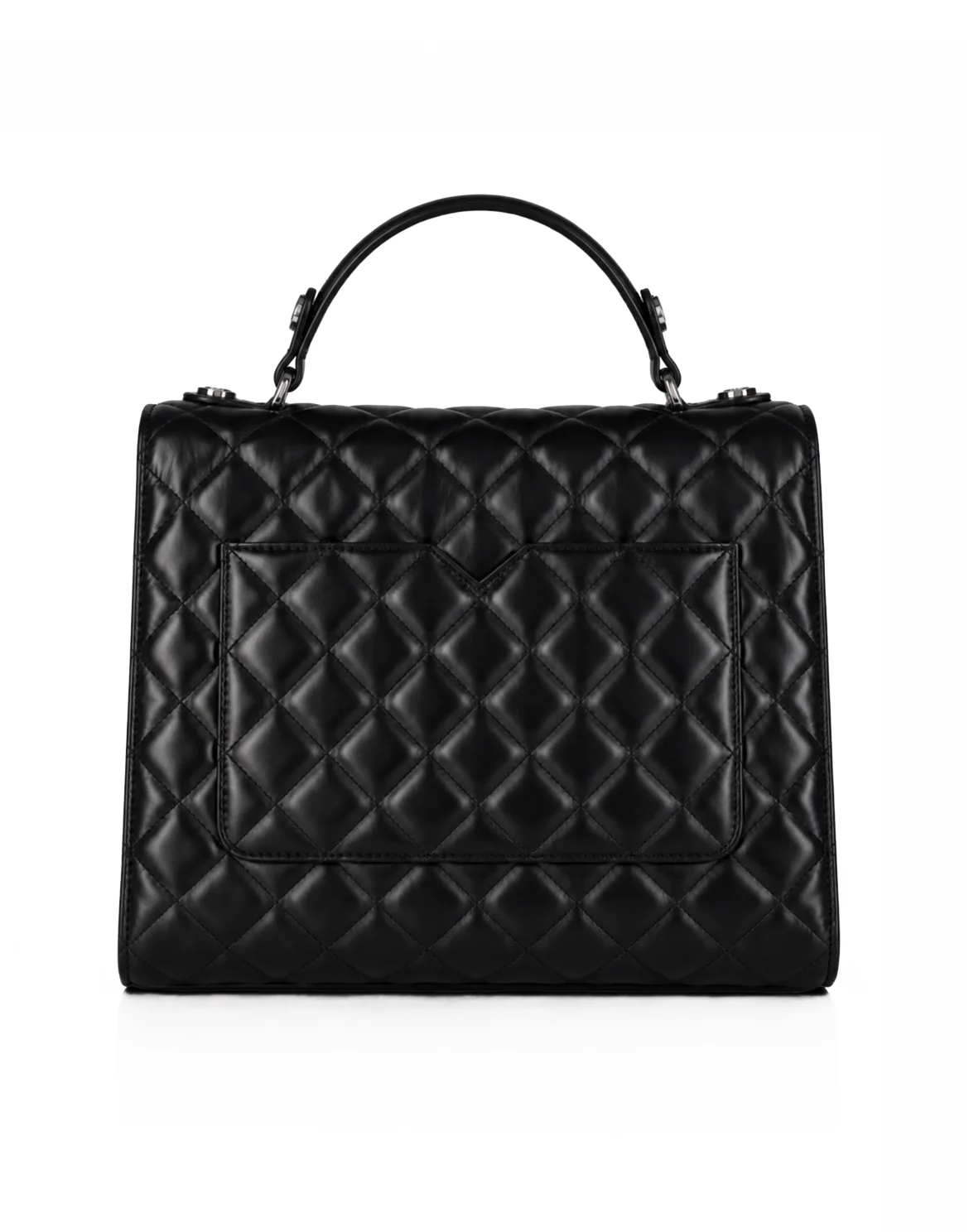 Nappa Small Handle Bag Superheroine Matelasse, цвет: Черный