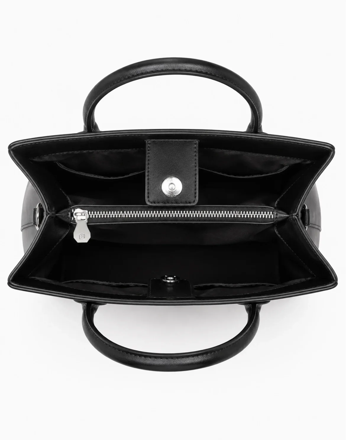 Leather Medium Handle Bag Skull Strass, цвет: Черный