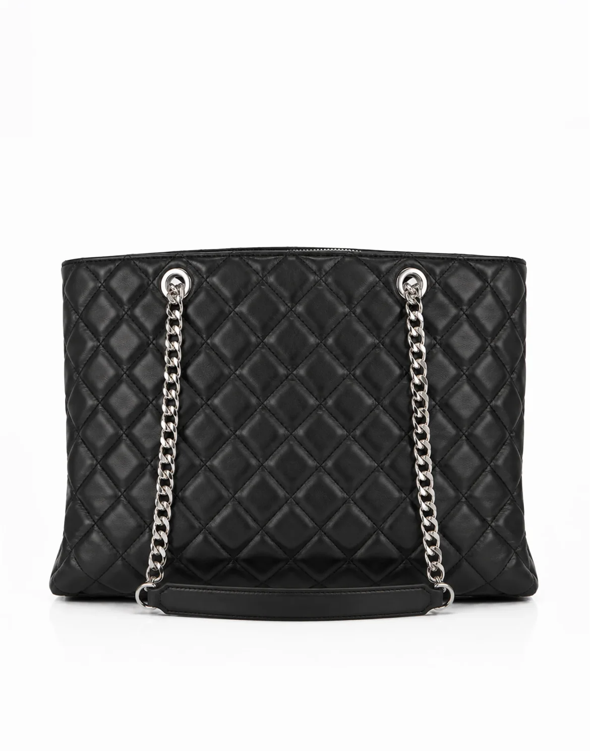 Nappa Handle Bag Skull Strass Matelasse, цвет: Черный