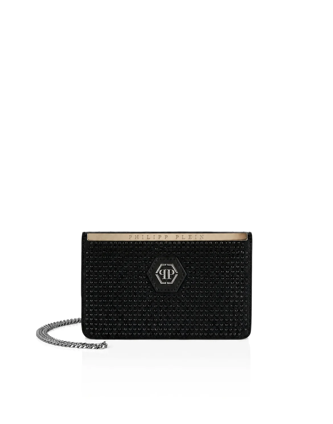 Suede Clutch Bag Full Stones, цвет: Черный