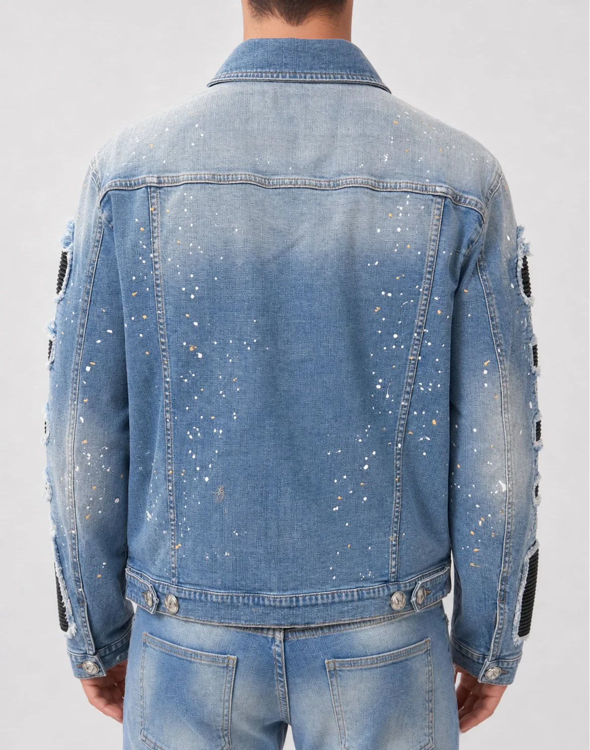 Denim Jacket Distressed Trucker, цвет: Синий