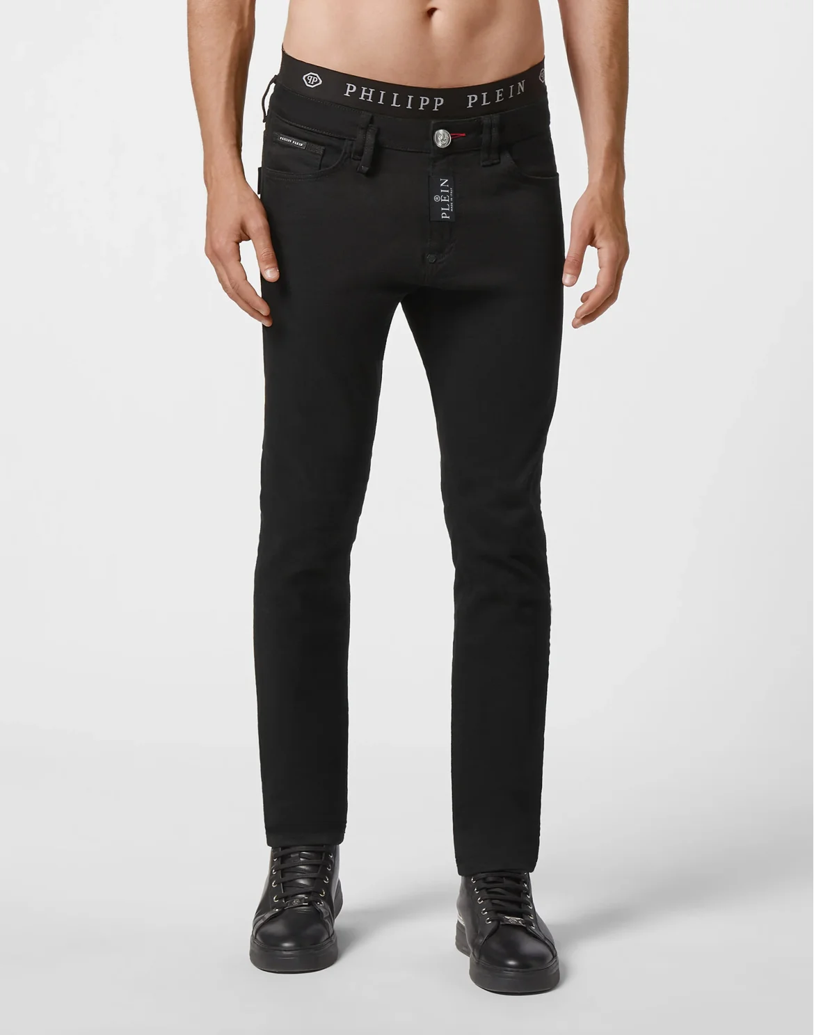 Slim Fit Jeans Basic, цвет: Черный