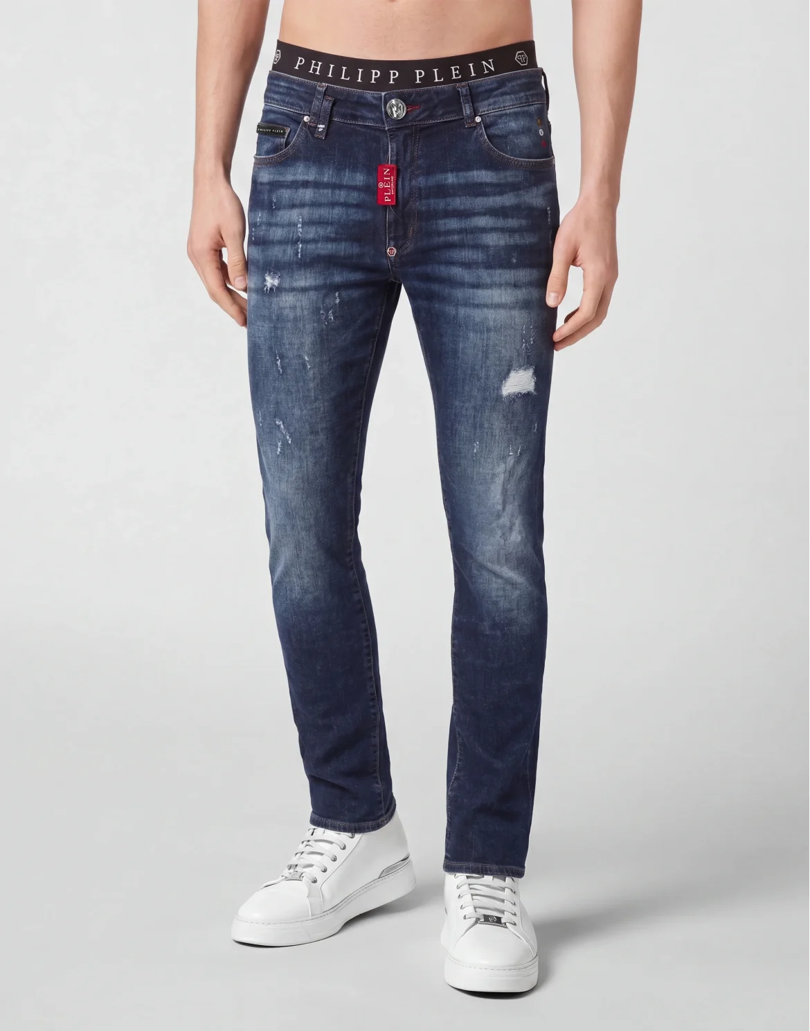 Slim Fit Jeans Basic, цвет: Синий