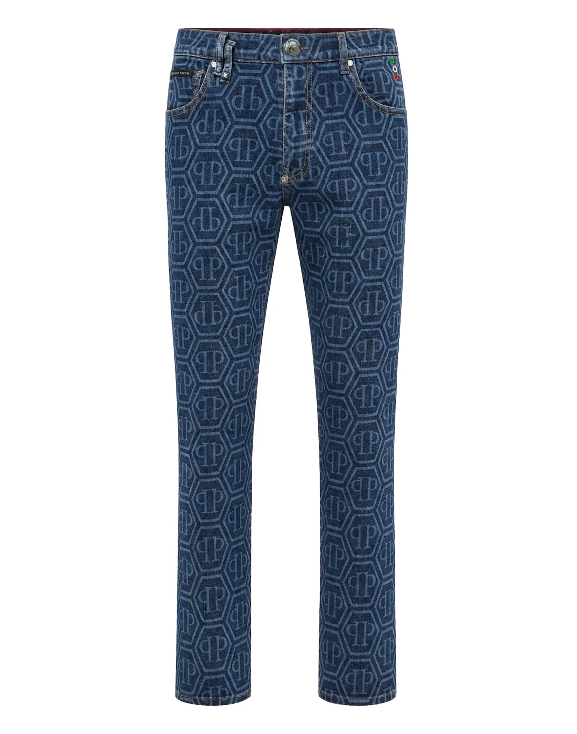 New Tapered Fit Jeans Monogram Basic, цвет: Синий