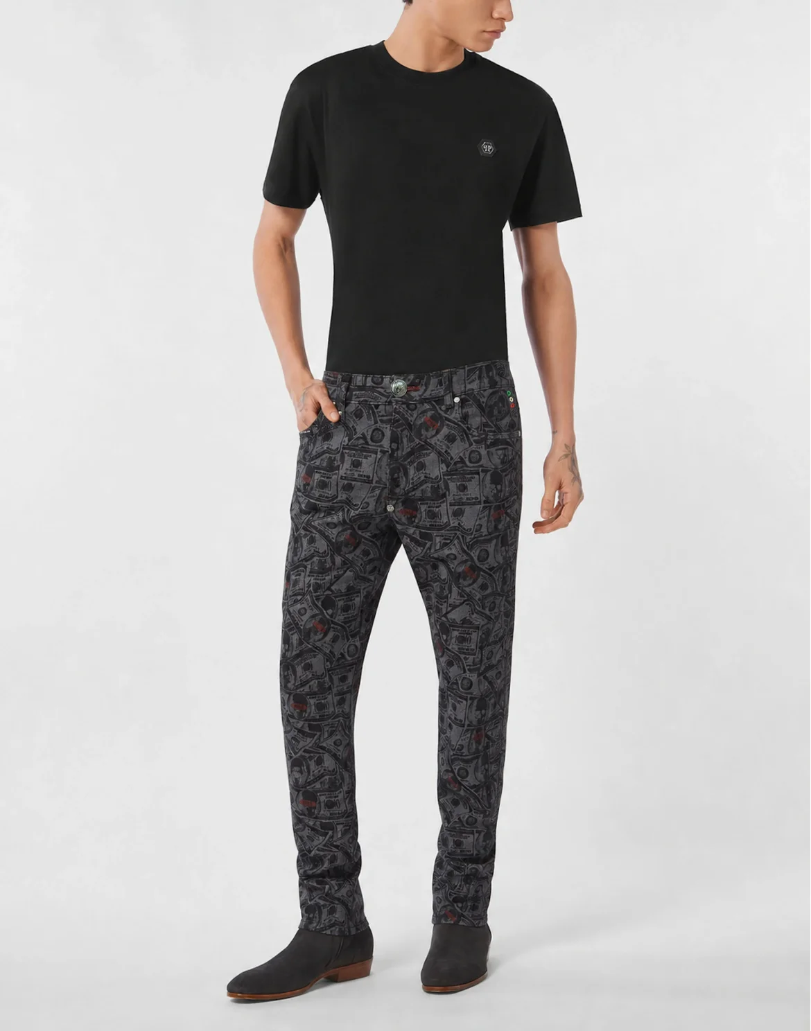 Straight Supreme Fit Jeans Dollars, цвет: Серый