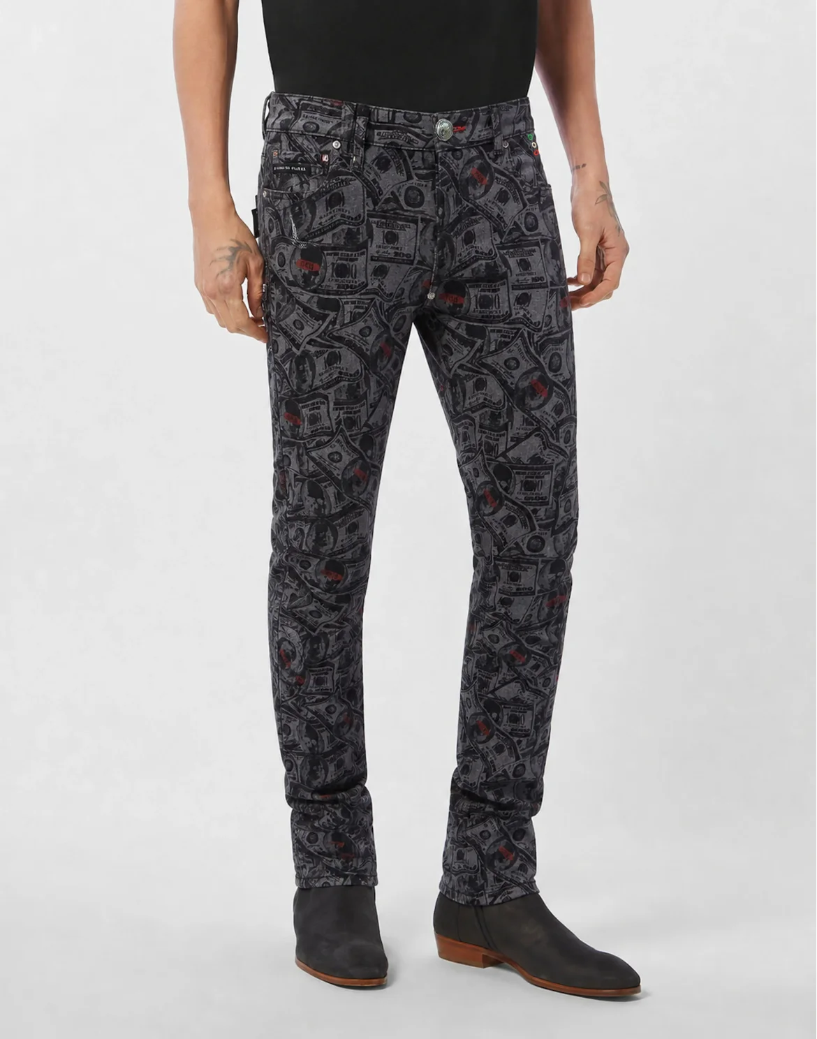 Straight Supreme Fit Jeans Dollars, цвет: Серый