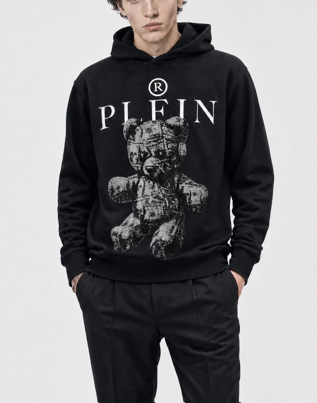 Jersey Hoodie Teddy Dollar Stones, цвет: Черный