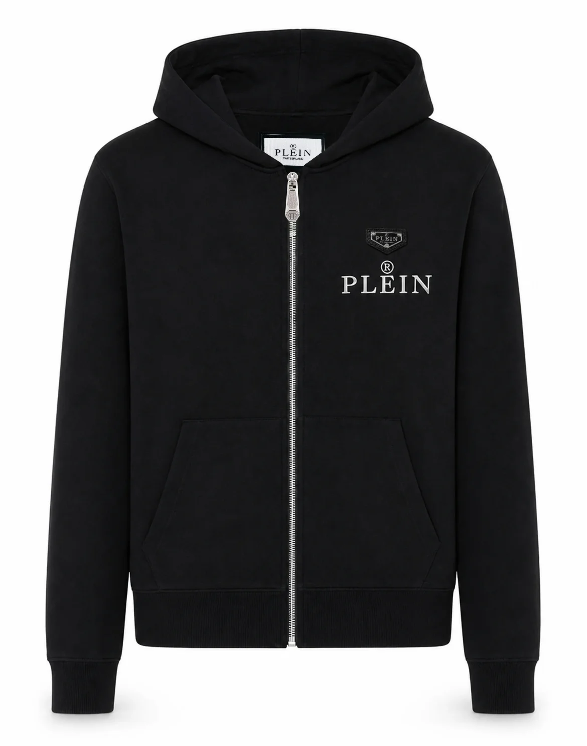 Hoodie Zip Plein R, цвет: Черный