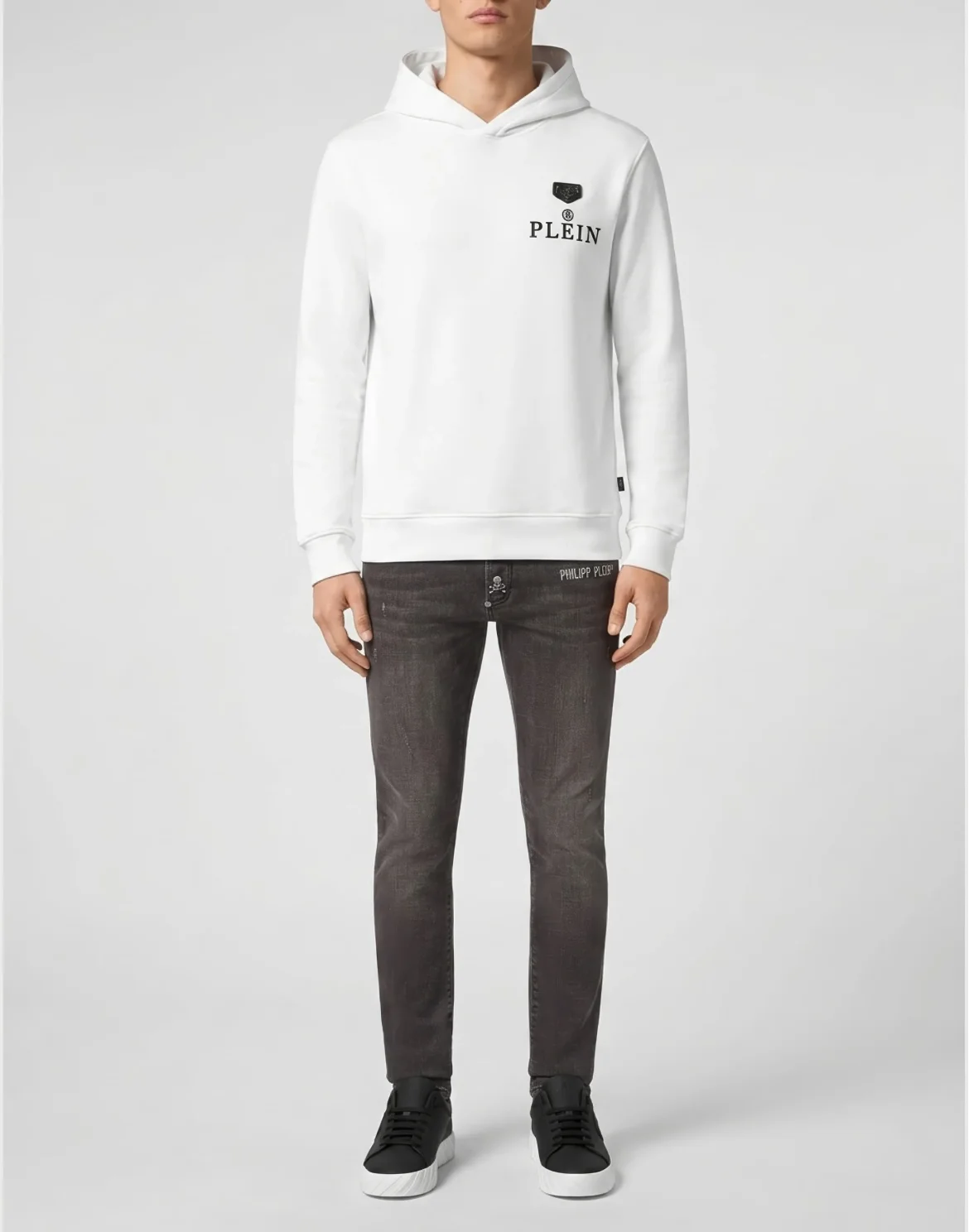 Hoodie Plein R, цвет: Белый