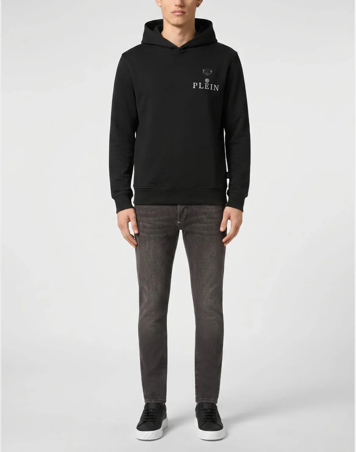 Hoodie Plein R, цвет: Черный