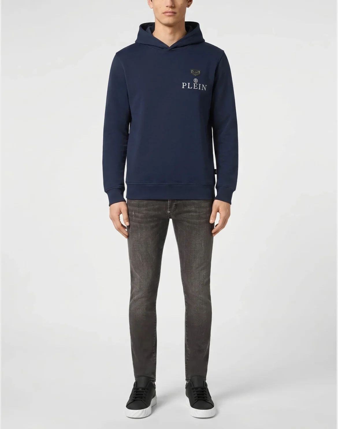 Hoodie Plein R, цвет: Синий