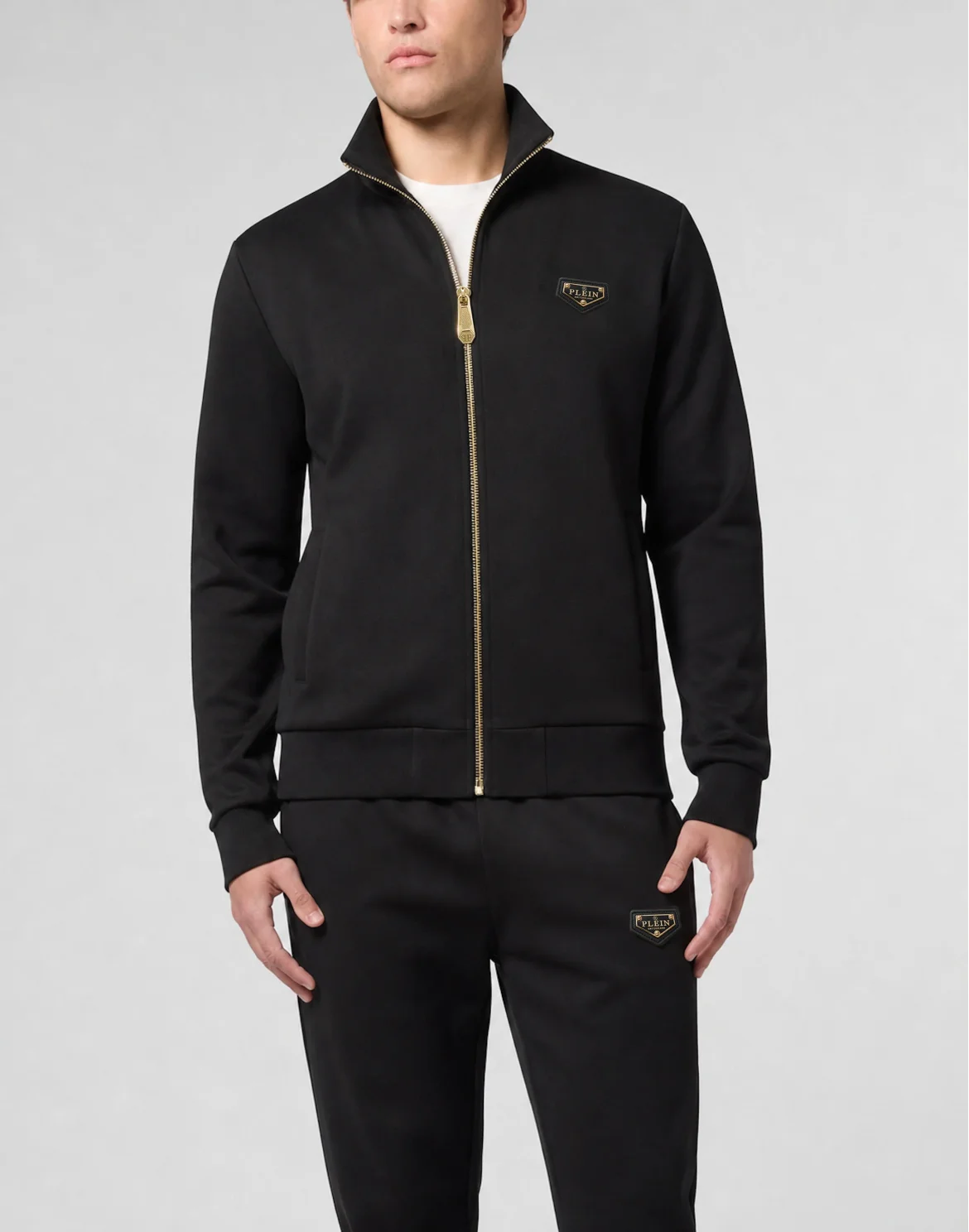 Jogging Jacket Plein Placket, цвет: Черный