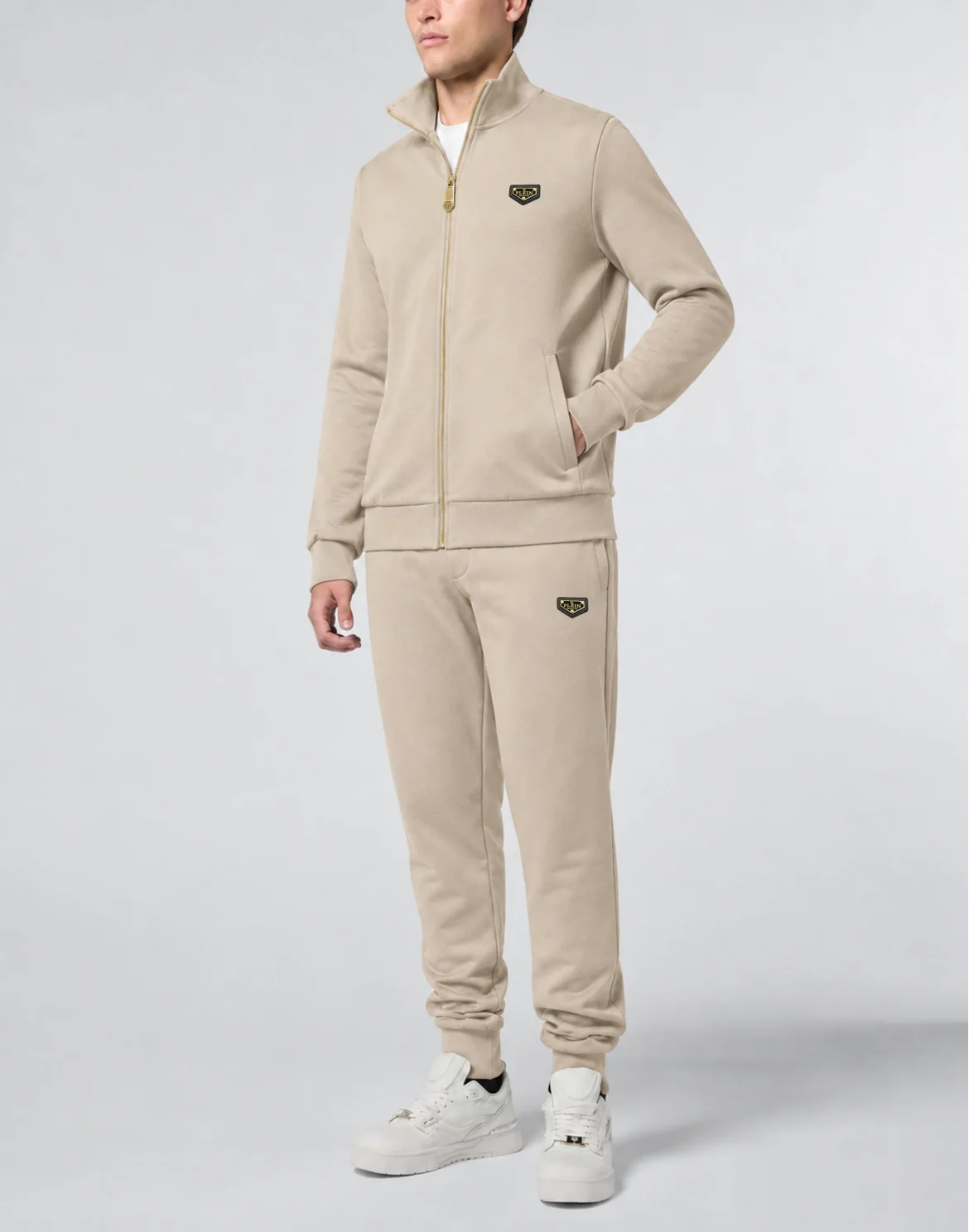 Jogging Jacket Plein Placket, цвет: Бежевый