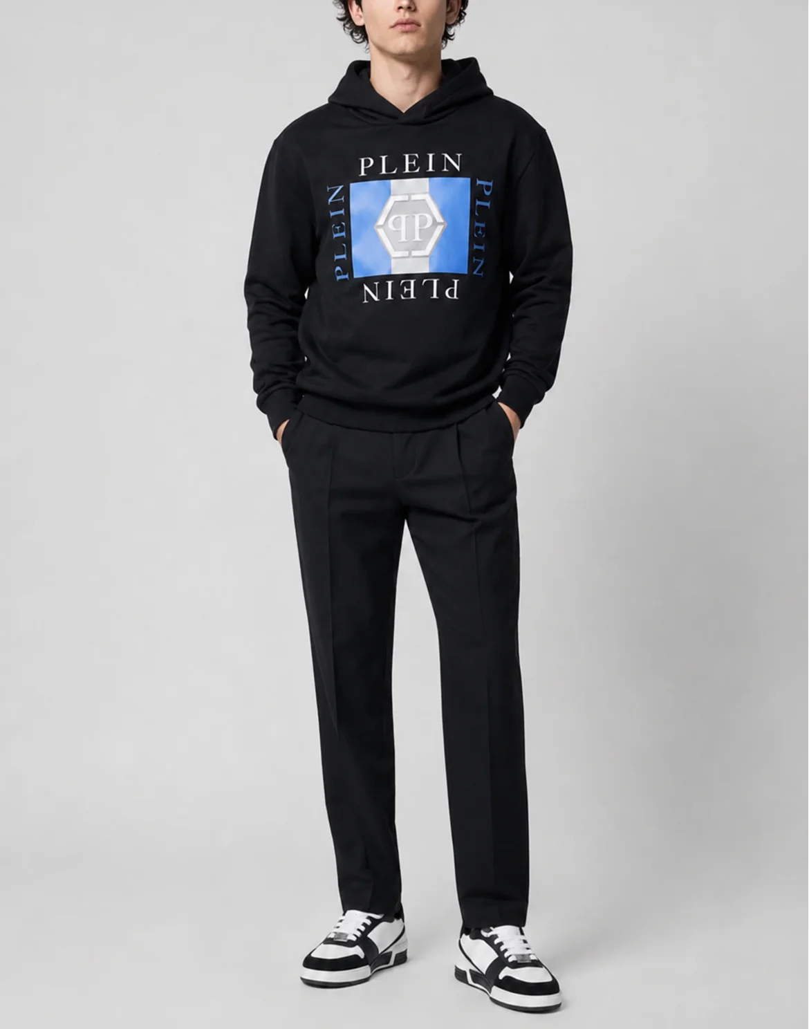 Hoodie Plein PP, цвет: Черный
