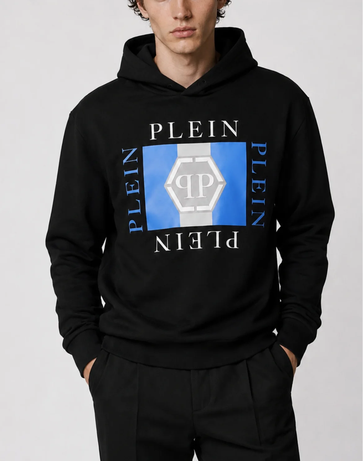 Hoodie Plein PP, цвет: Черный