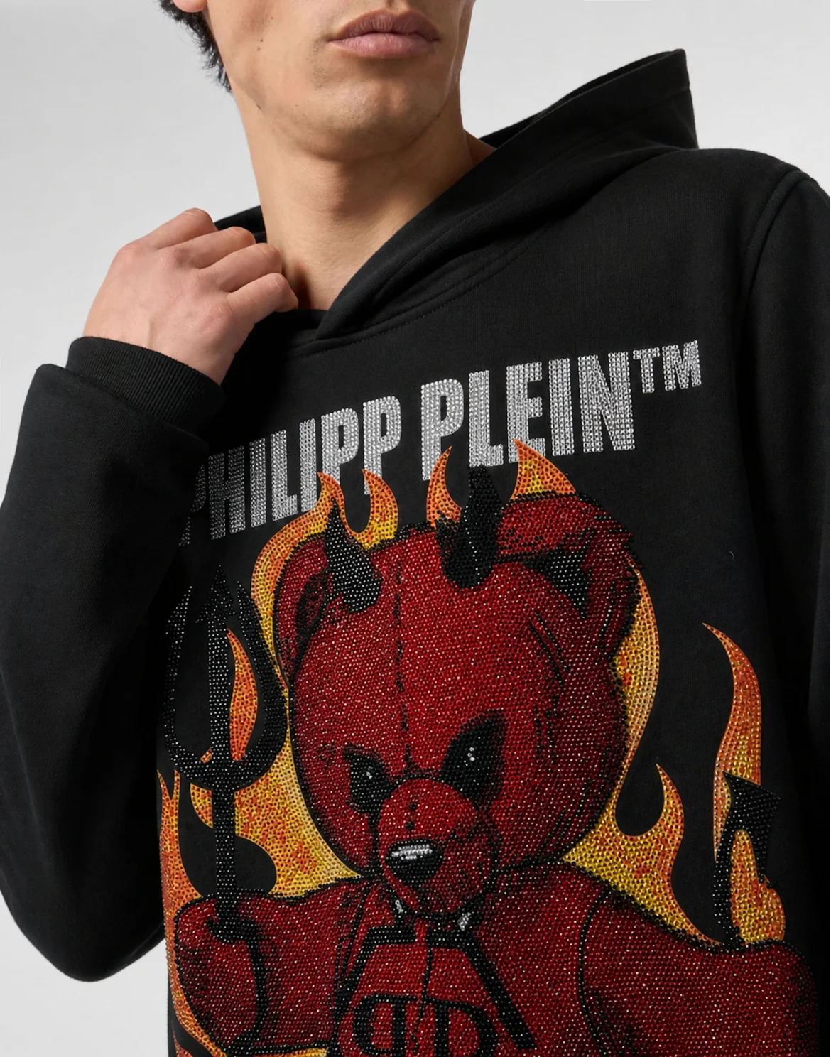 Hoodie Teddy Flames, цвет: Черный