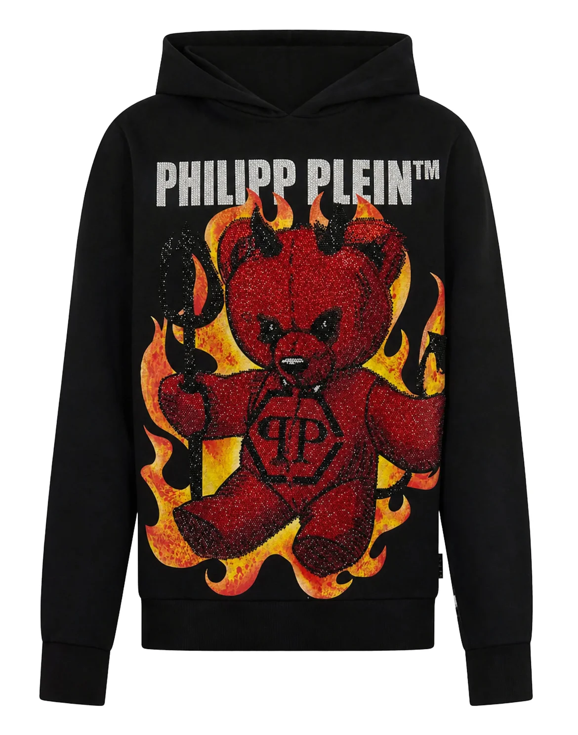Hoodie Teddy Flames, цвет: Черный