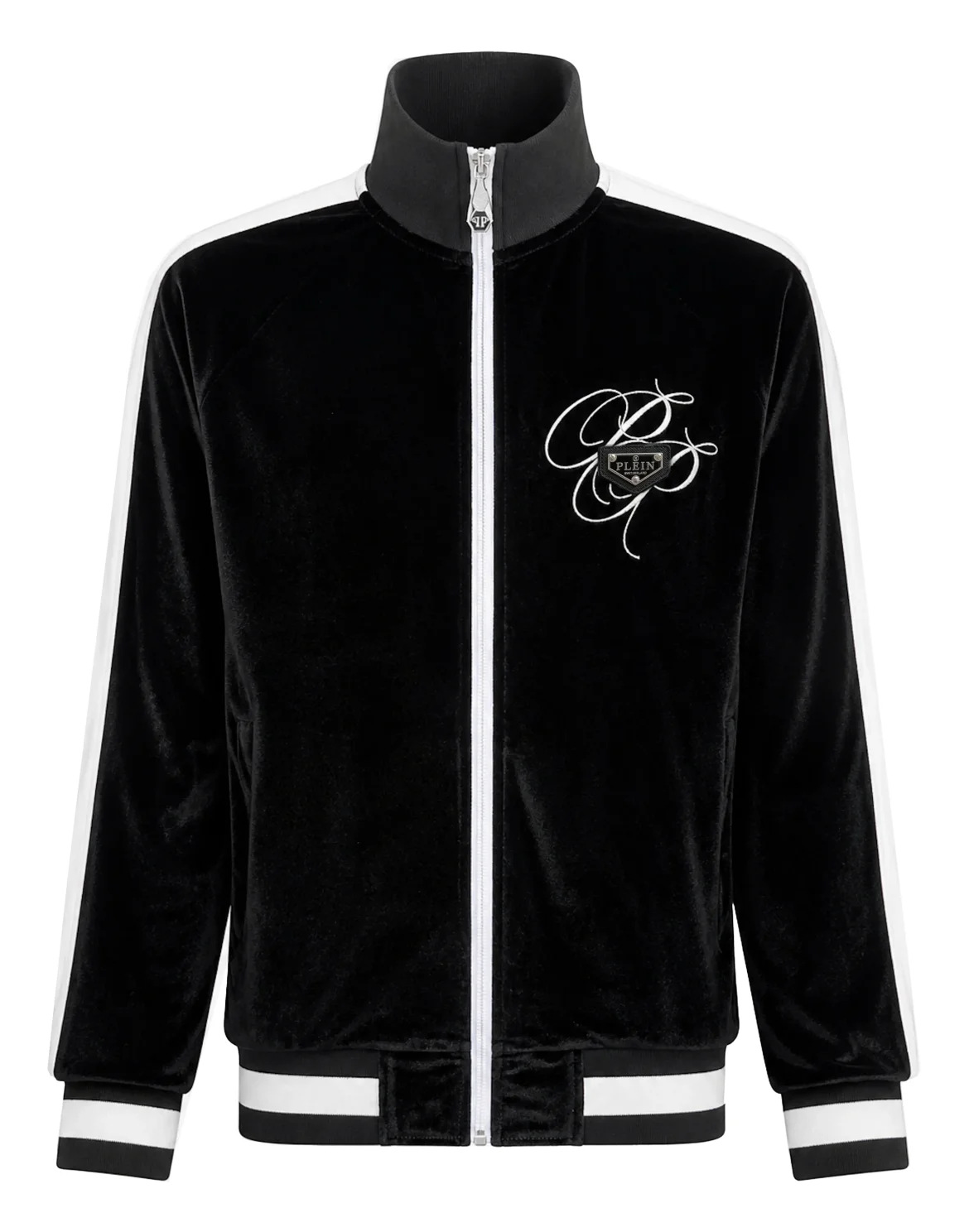 Velvet Jogging Jacket Plein Empire, цвет: Черный