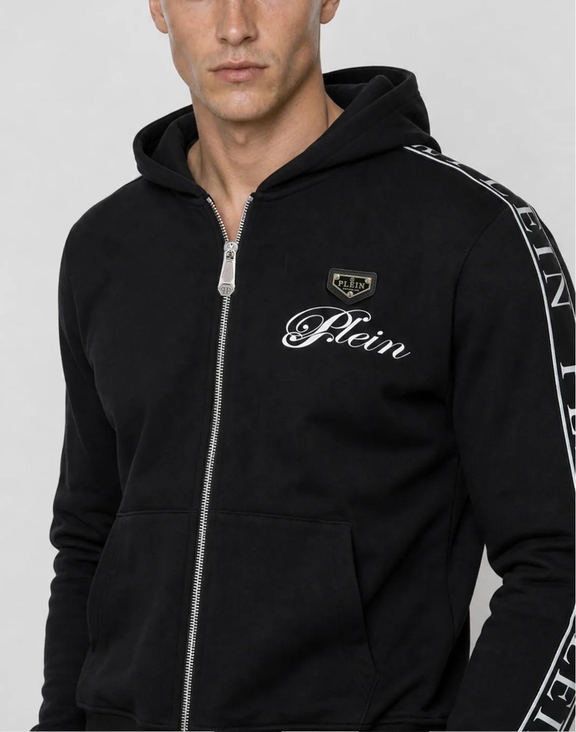 Hoodie Zip Teddy Stones, цвет: Черный