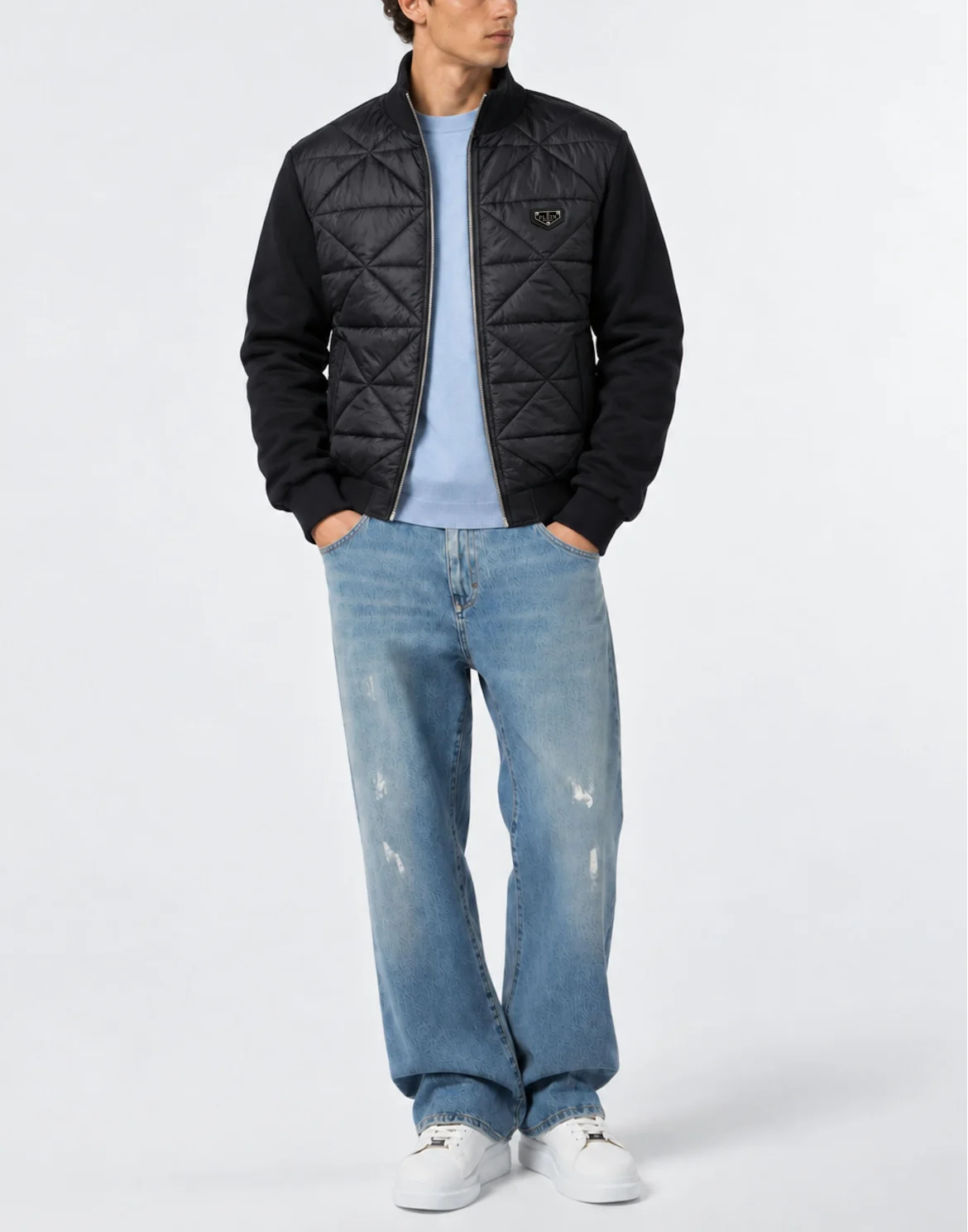 Padded Jogging Jacket, цвет: Черный