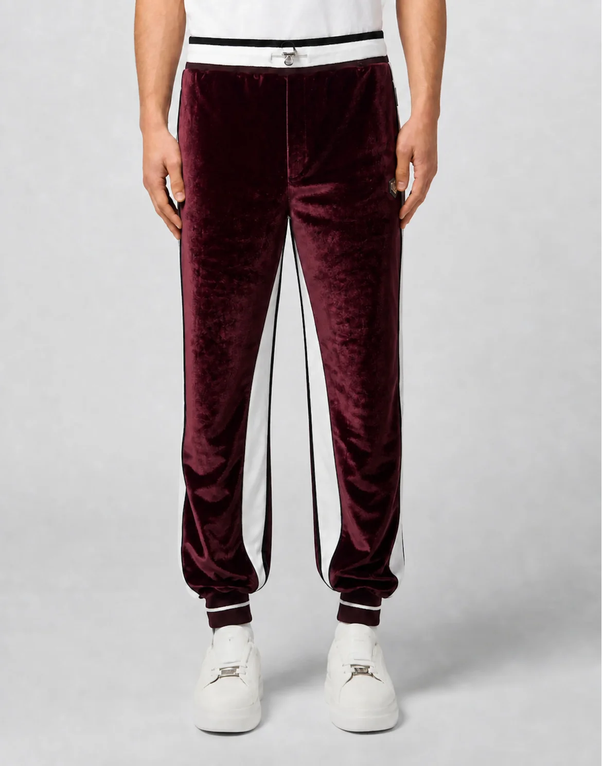 Velvet Jogging Trousers, цвет: Красный