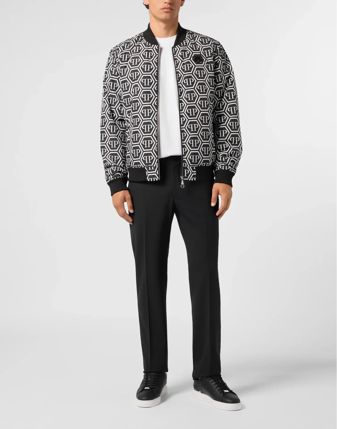 Nylon Bomber Monogram, цвет: Черный