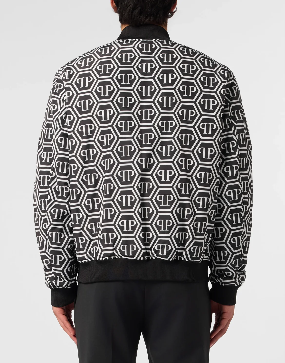 Nylon Bomber Monogram, цвет: Черный