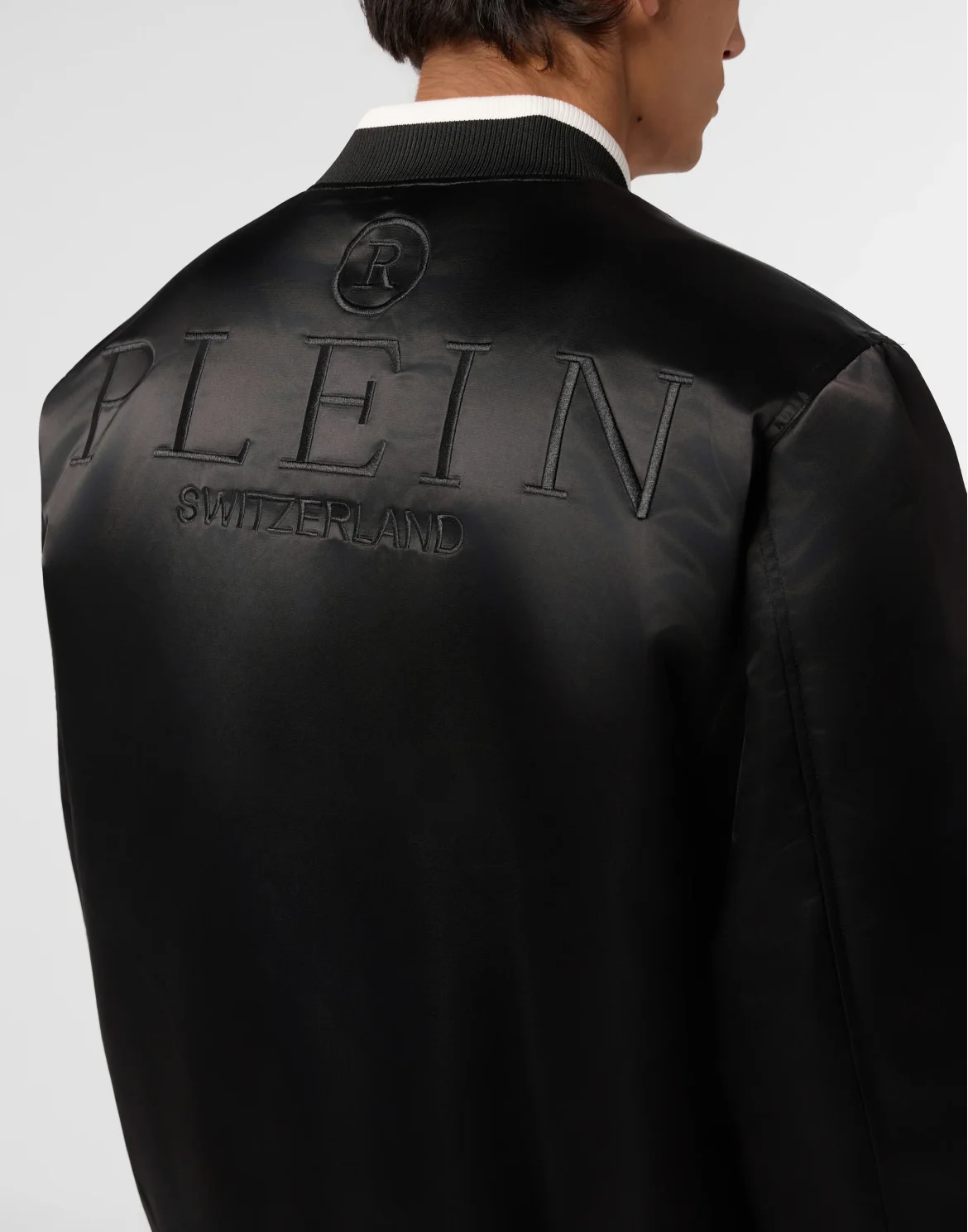 Satin College Bomber Plein Logo, цвет: Черный