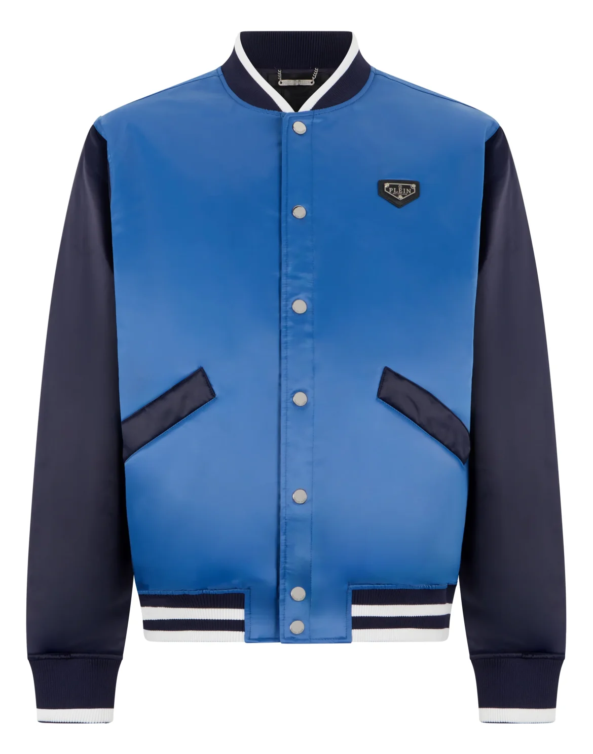 Satin College Bomber Plein Logo, цвет: Синий