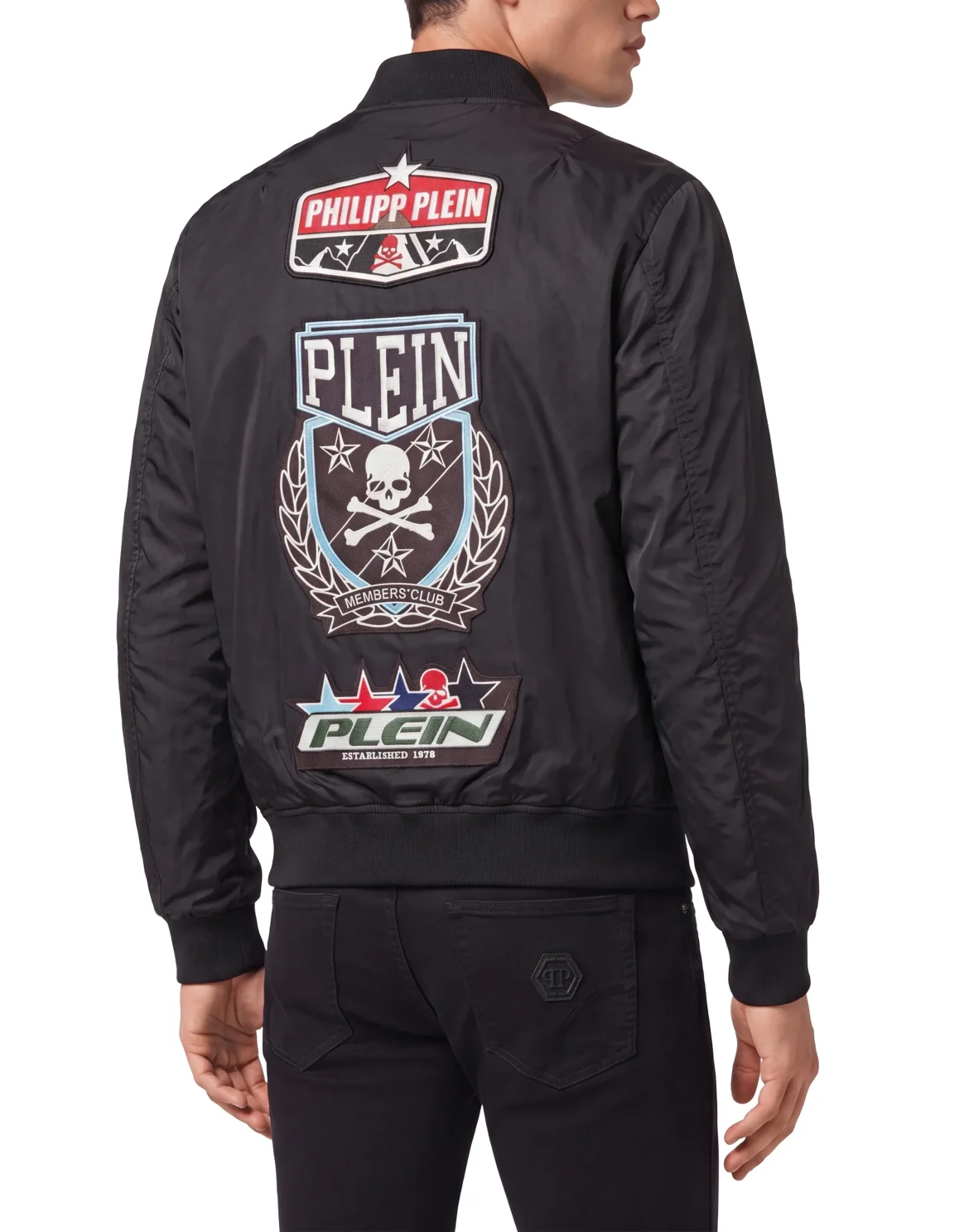 Nylon Bomber Patches, цвет: Черный