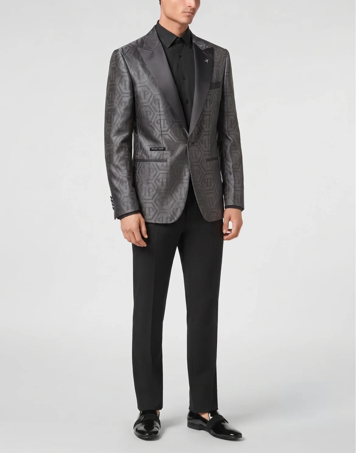 Jacquard Blazer Regular Fit Monogram, цвет: Черный