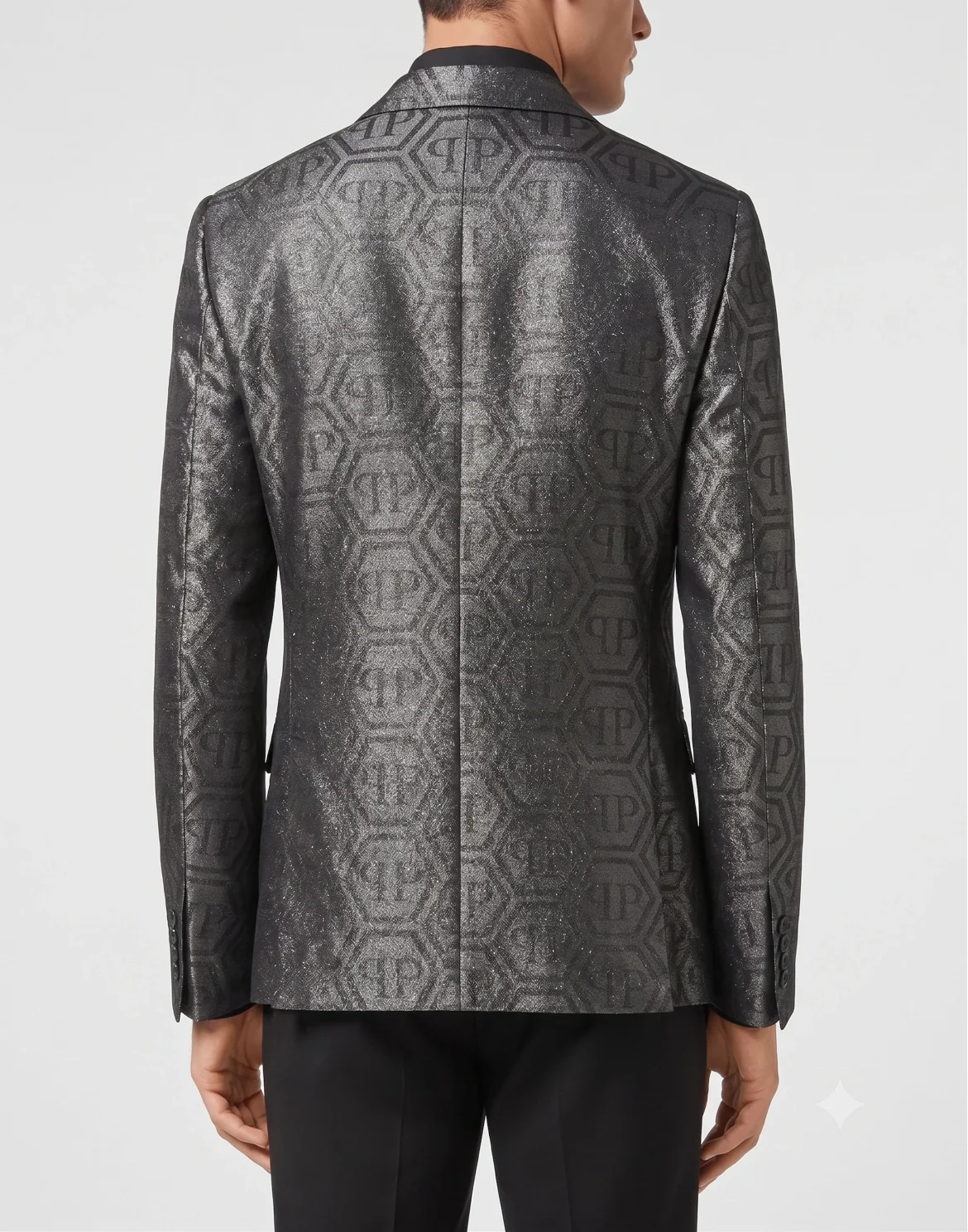 Jacquard Blazer Regular Fit Monogram, цвет: Черный