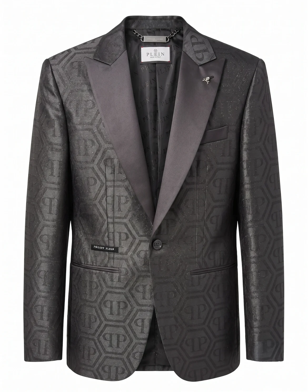 Jacquard Blazer Regular Fit Monogram, цвет: Черный