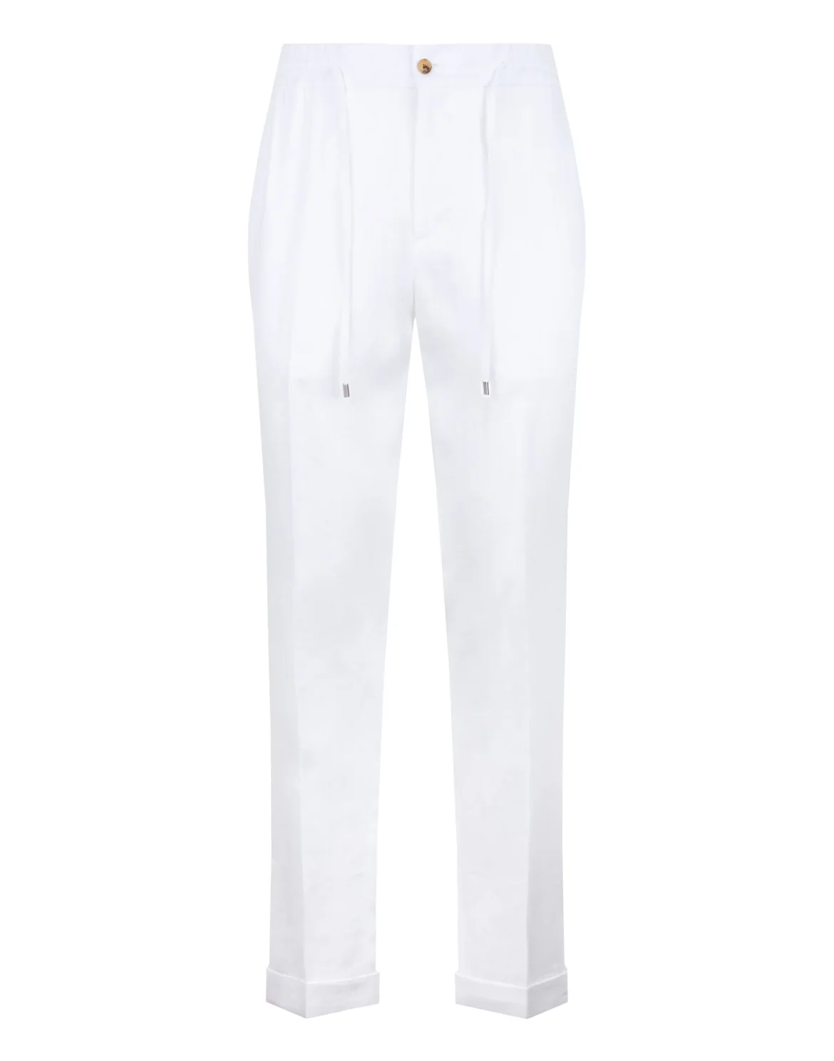 Linen Jogging Trousers, цвет: Бежевый
