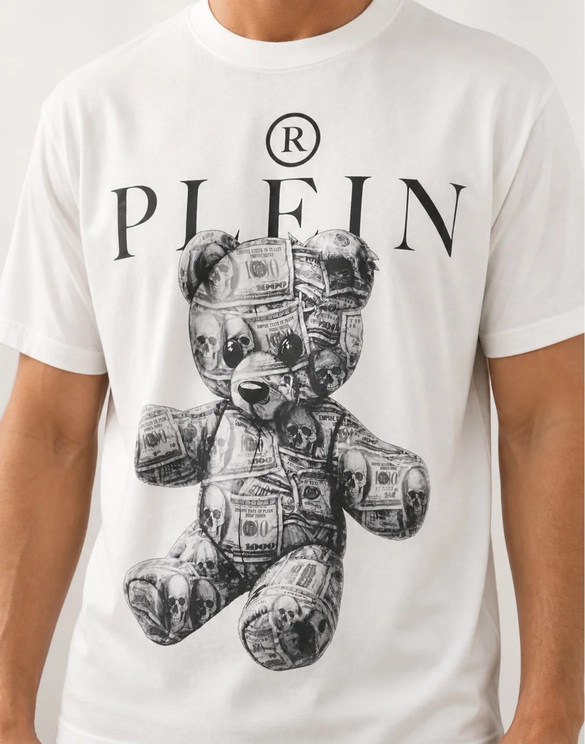 Jersey T-Shirt Skull Teddy Dollar, цвет: Белый