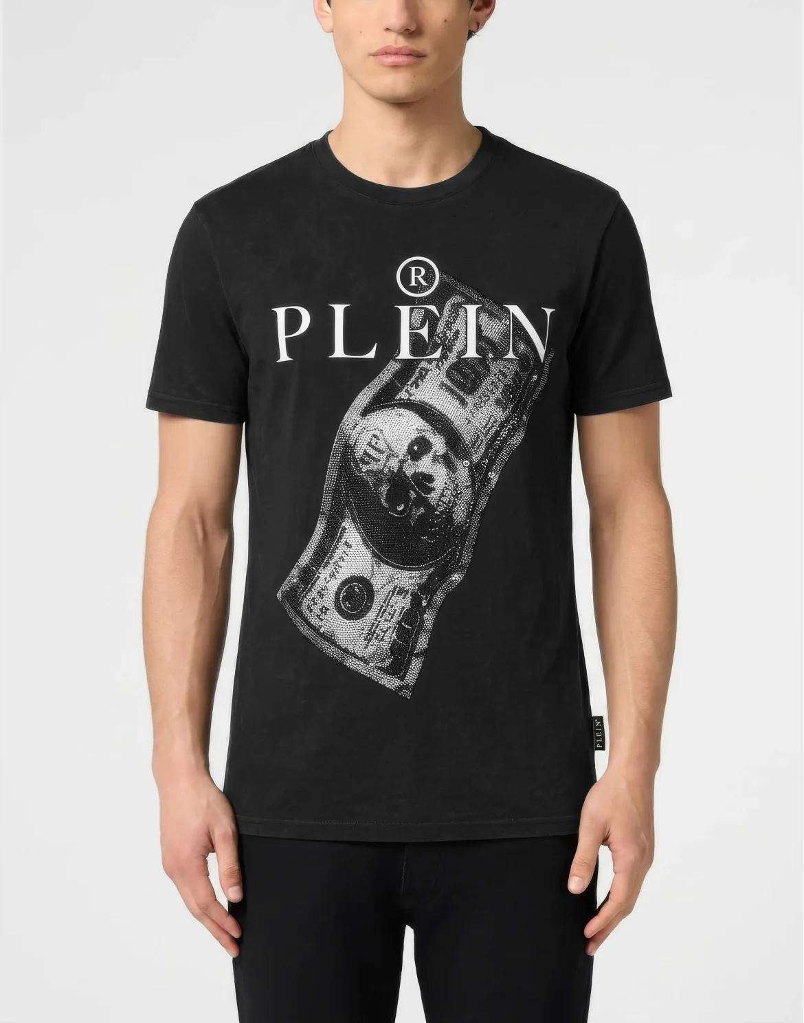 Jersey T-Shirt Skull Strass, цвет: Черный
