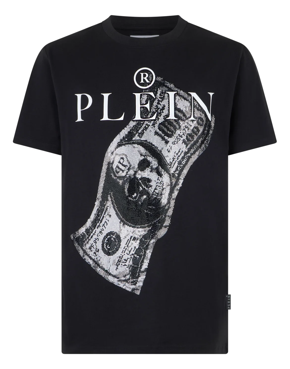 Jersey T-Shirt Skull Strass, цвет: Черный