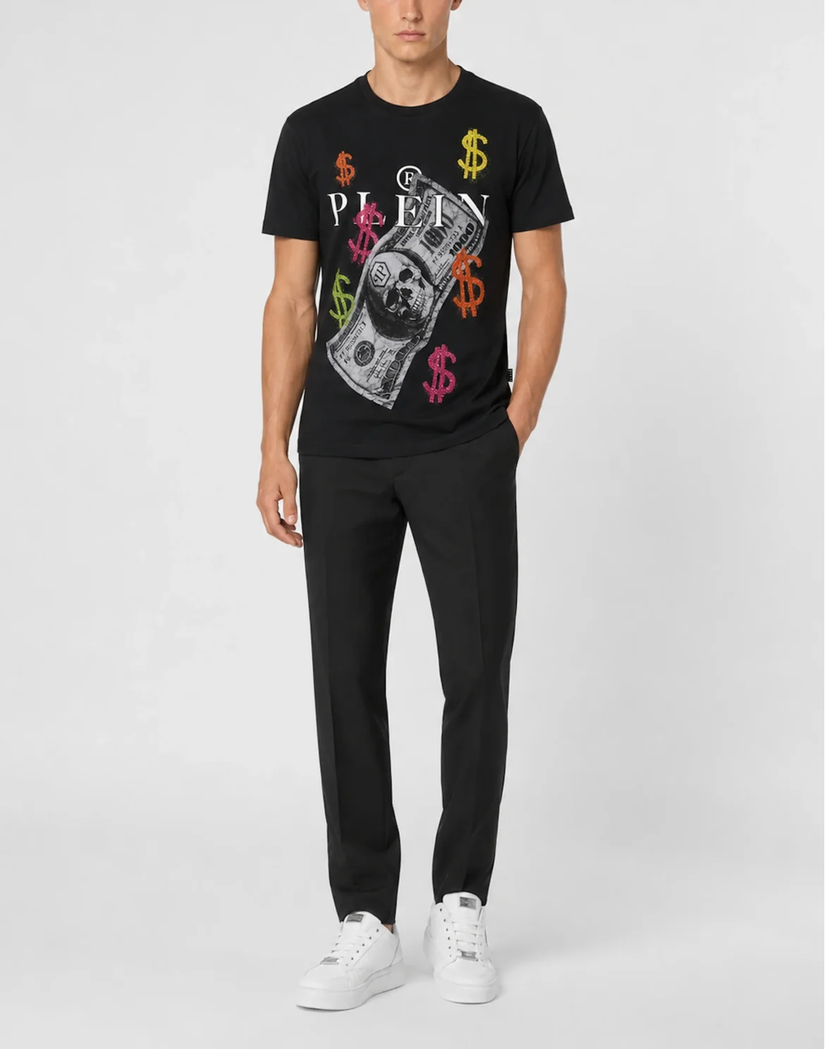 Jersey T-Shirt Plein Dollars, цвет: Черный