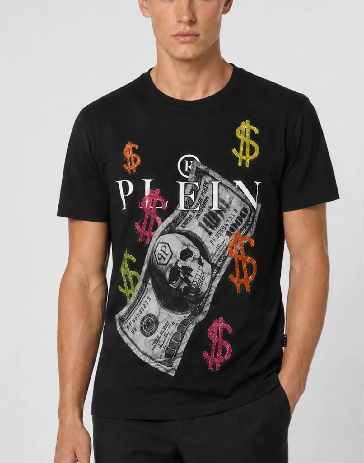 Jersey T-Shirt Plein Dollars, цвет: Черный