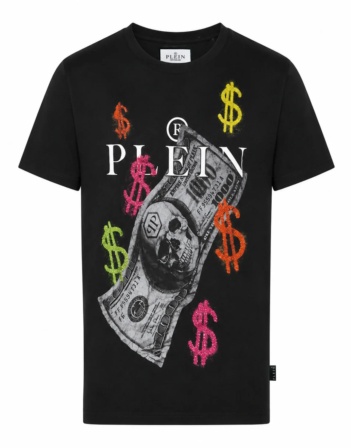 Jersey T-Shirt Plein Dollars, цвет: Черный