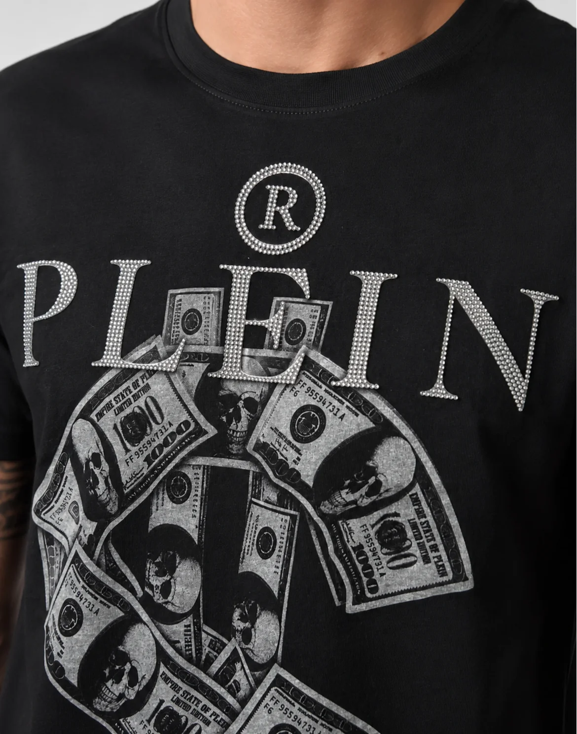 Jersey T-Shirt Plein Dollar, цвет: Черный