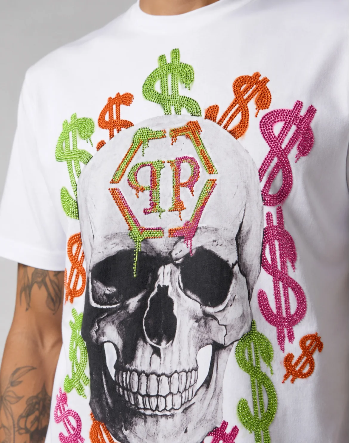 Jersey T-Shirt Dollar Spray, цвет: Белый