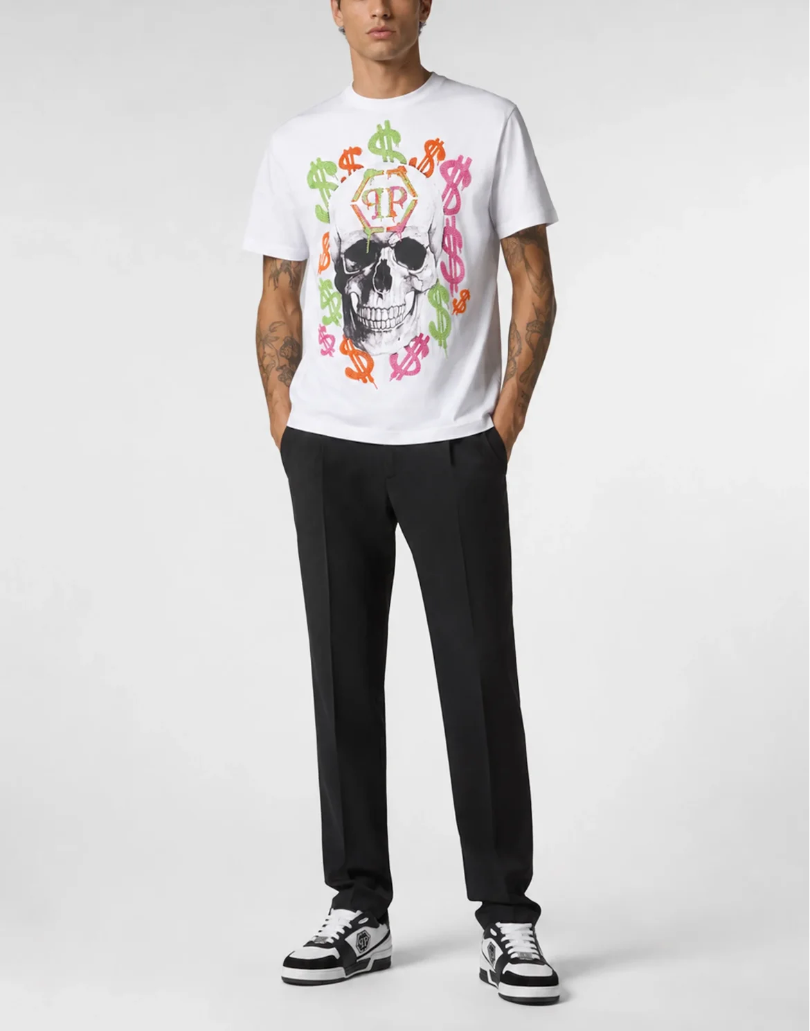 Jersey T-Shirt Dollar Spray, цвет: Белый