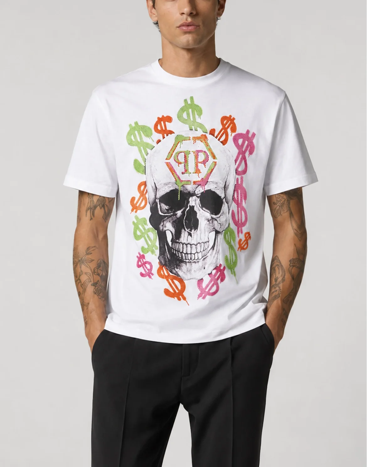 Jersey T-Shirt Dollar Spray, цвет: Белый