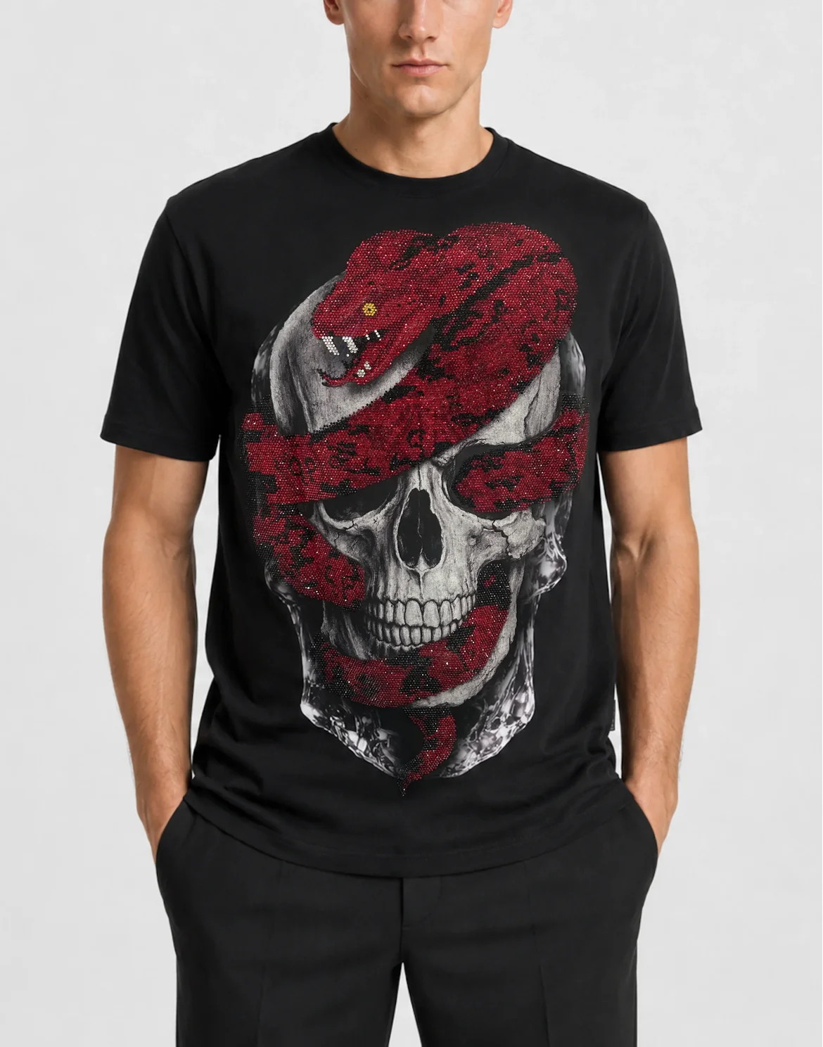 Jersey T-Shirt Skull Snake, цвет: Черный